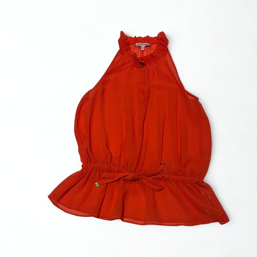 Juicy Couture Women’s Bright Orange Halter Top – Size XS